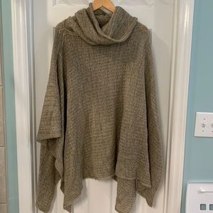 Tan Poncho style sweater